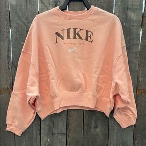 Girls’ Nike Sportswear fleece oversized sweatshirt, size large